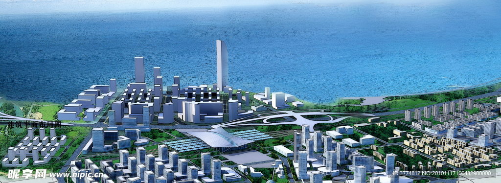 海边规划效果图