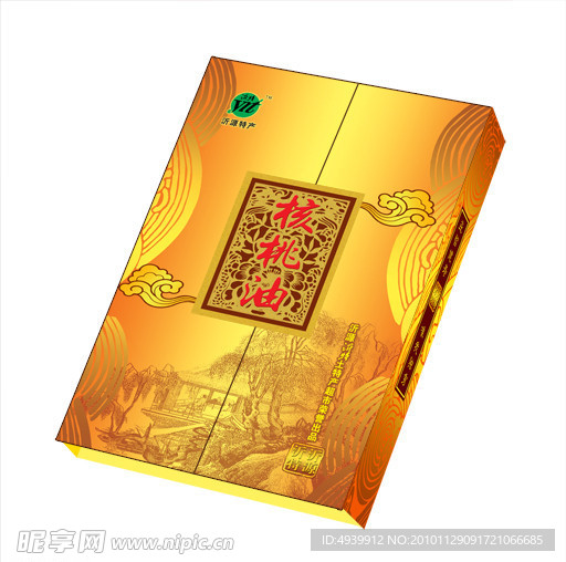 核桃油包装（展开图）
