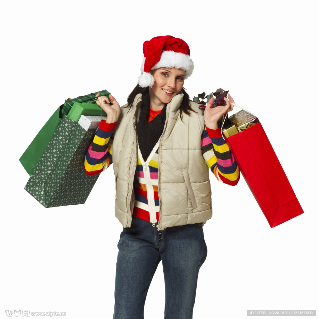 圣诞购物女士