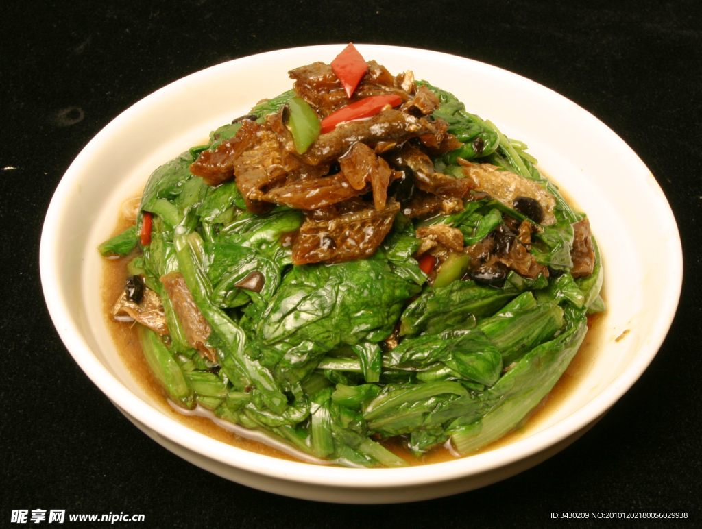 豆豉鲮鱼油麦菜