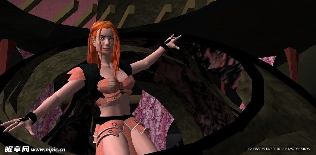 太空船中的美女