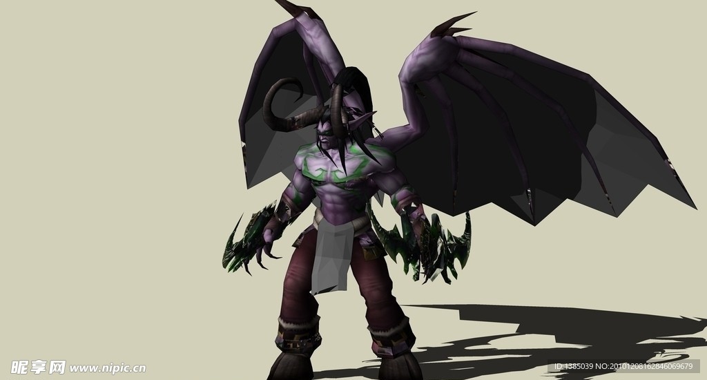 游戏人物恶魔猎手模型