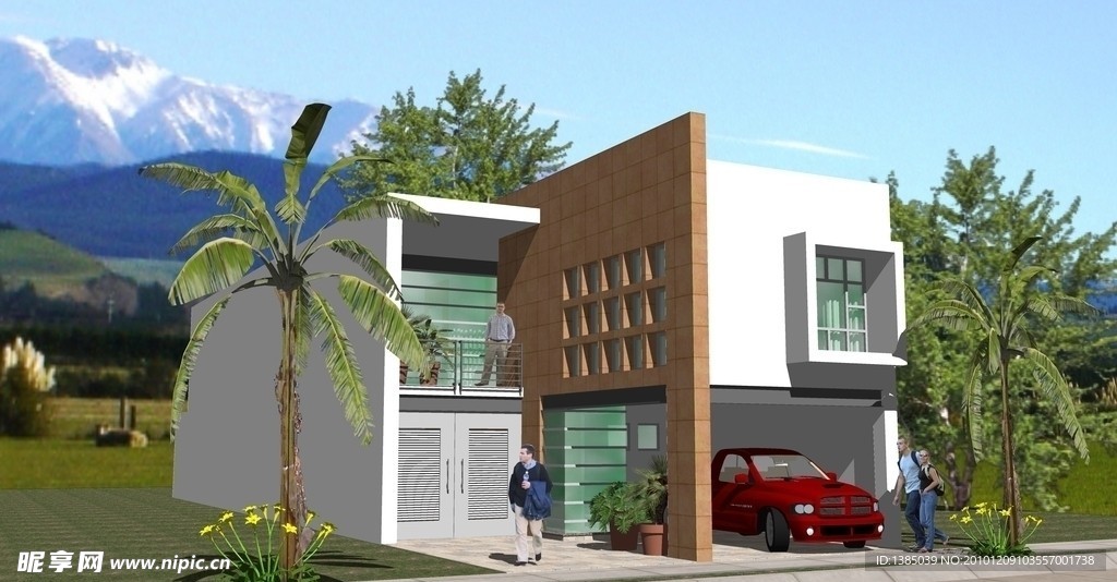 欧式小型别墅建筑方案