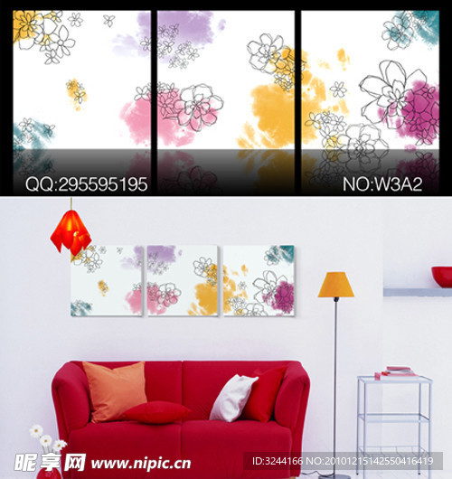 手绘创竟无框画W3A2