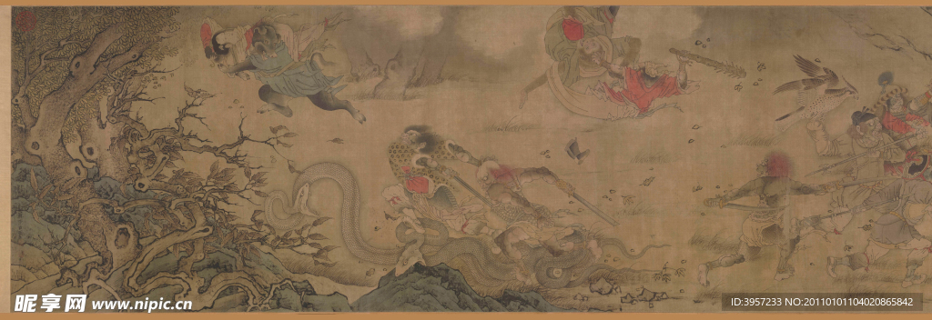 神鬼图上卷 古画