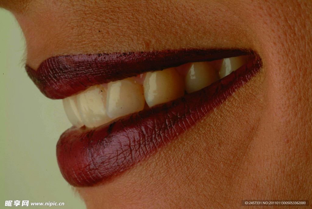 嘴唇特写