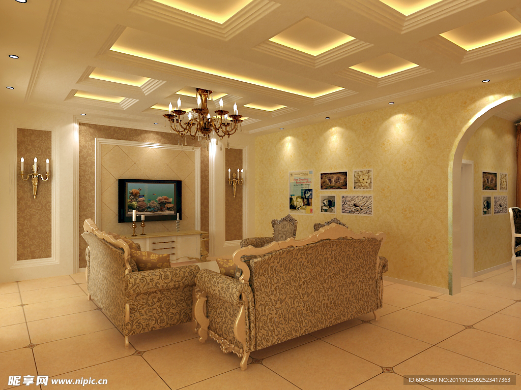 客厅整体效果图