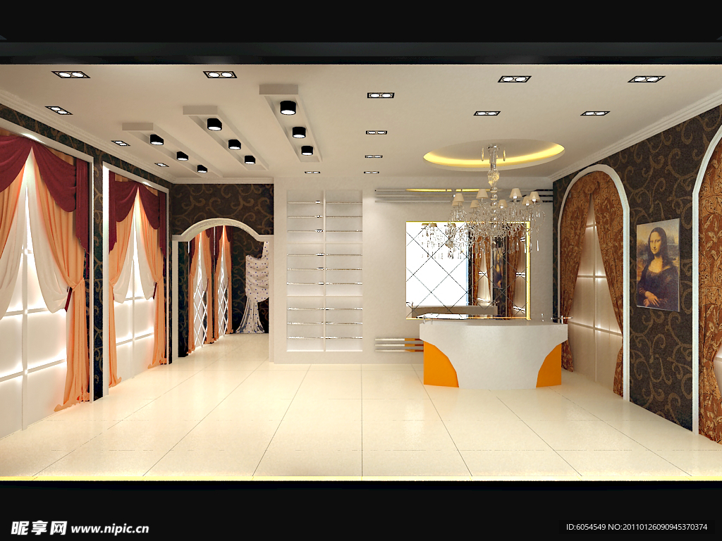 窗帘店大厅装修效果图