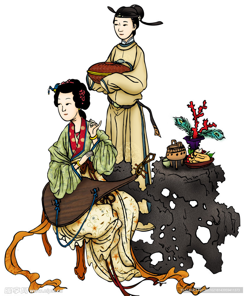 古典美女分层图