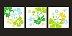 无框装饰画模板 花朵系列