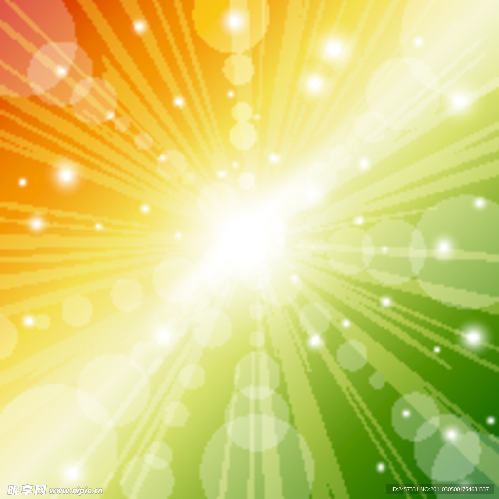 炫彩七彩动感光线光点