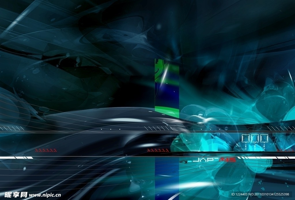 深蓝色科幻背景