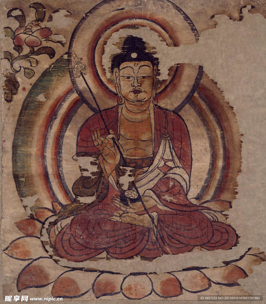 药师如来像 古画