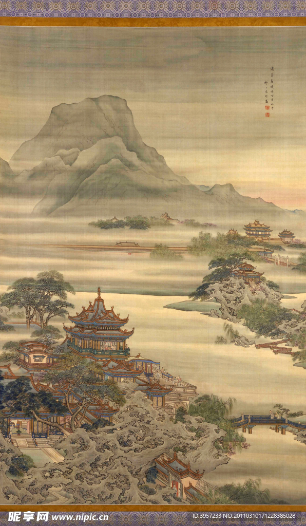 汉宫春晓图 古画