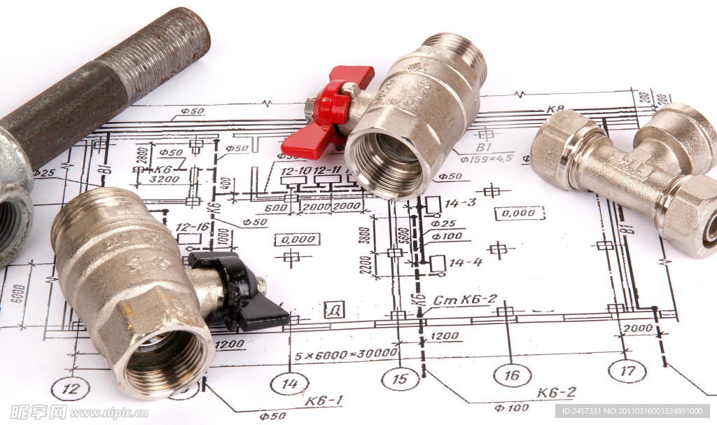 水暖用品工程图