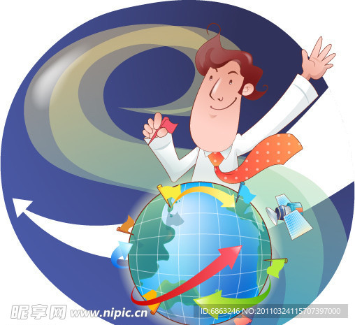 男性商业插画(世界通)