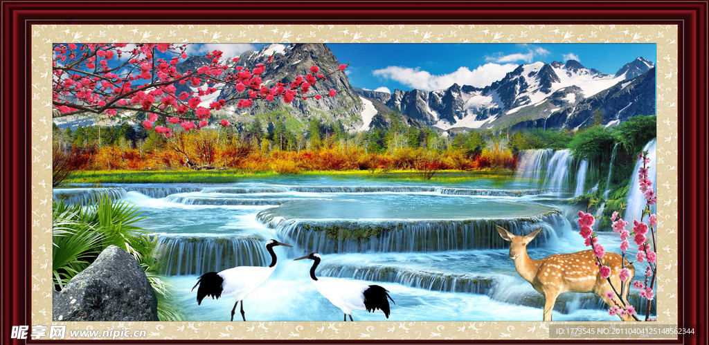 自然风景山水画