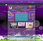 QQ空间紫色皮肤