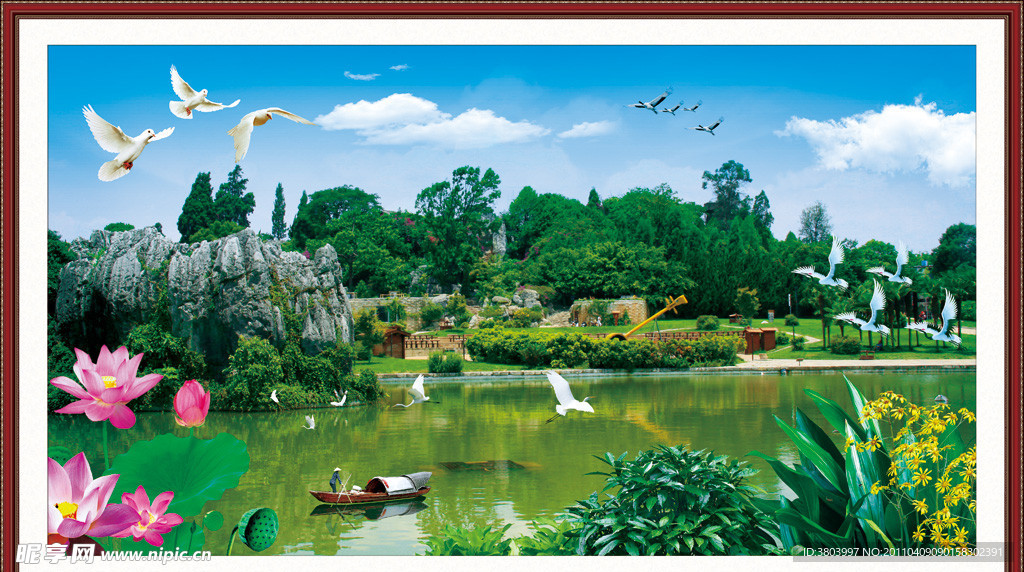 湖光山色 风景如画