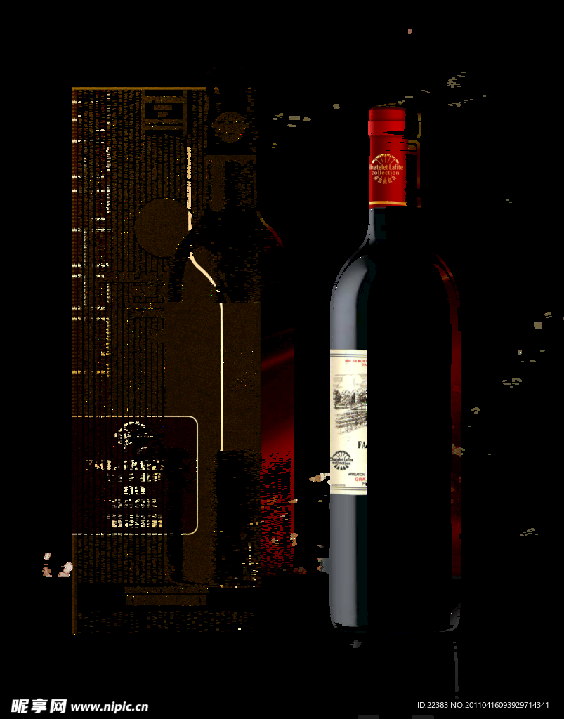 拉菲（包装盒效果分层）