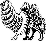 矢量黑白野生动物 双峰驼