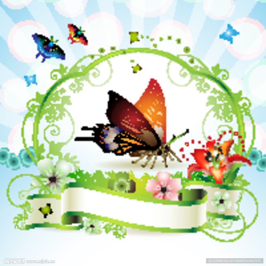 春夏主题矢量素材