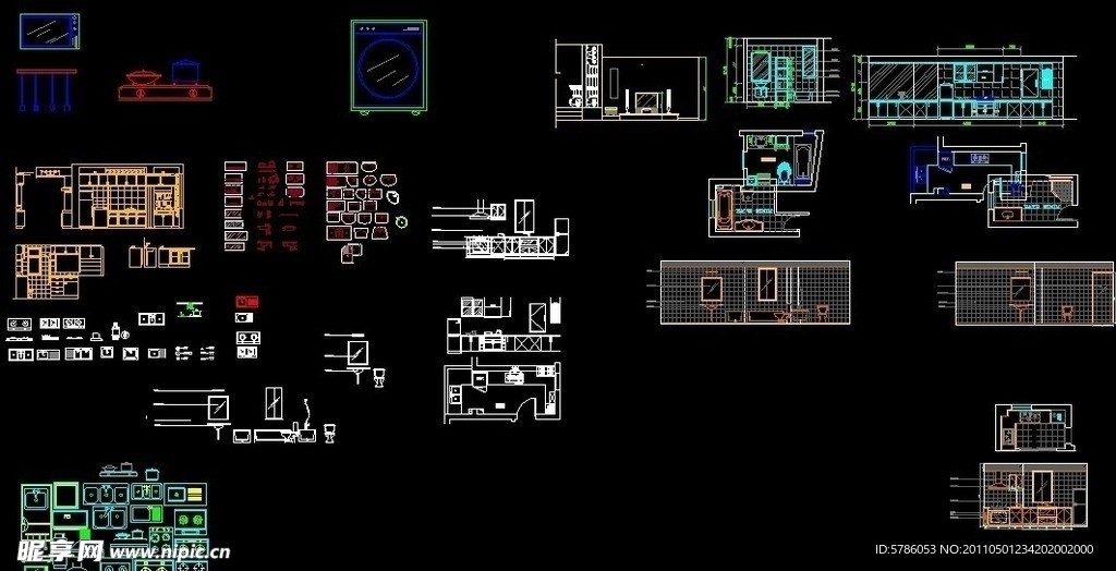 常用CAD图块 厨房类