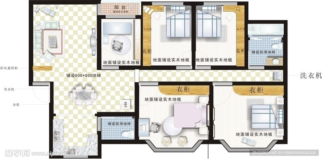 室内设计平面效果图