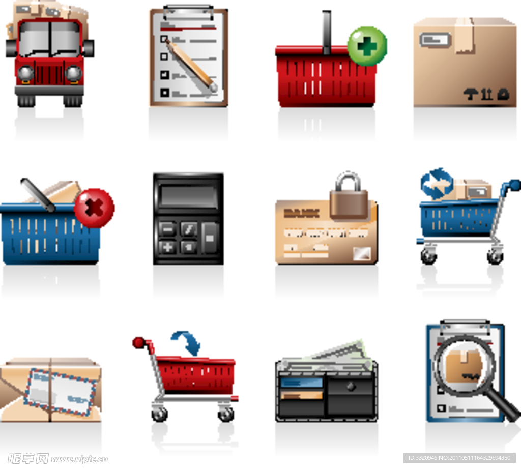 购物图标矢量素材