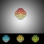 回纹形 花形 图案logo