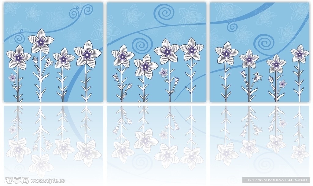 无框画 简洁丛花