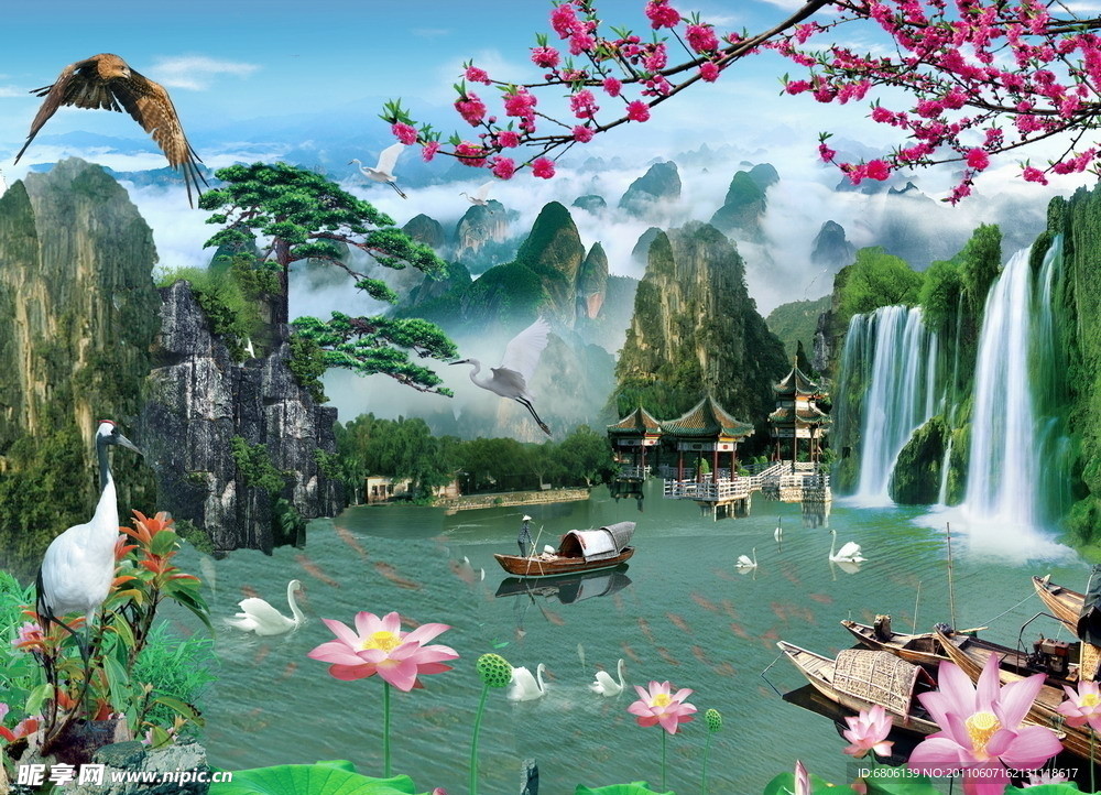 山水风景（拼接不精细 部分素材非高清）