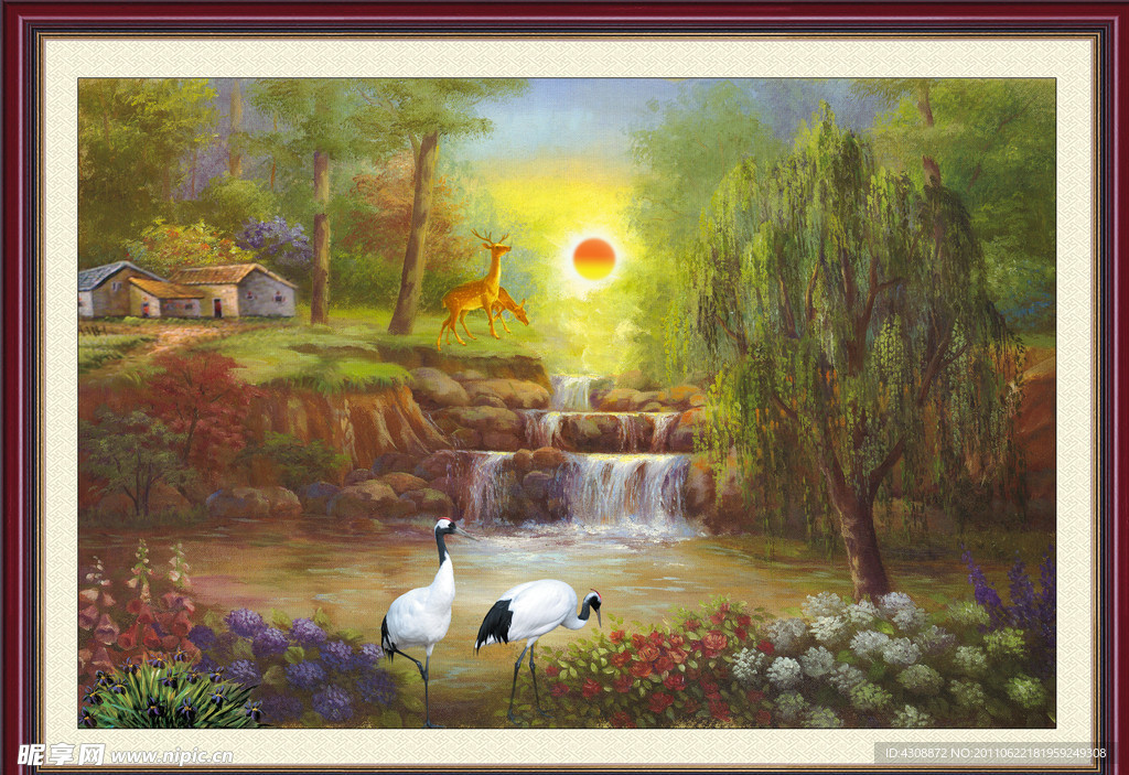 油画风景 漂亮的风景油画