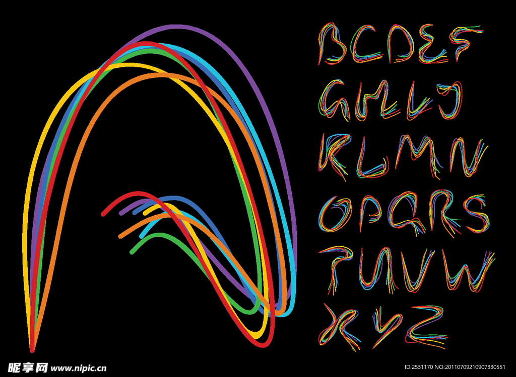 炫彩字母
