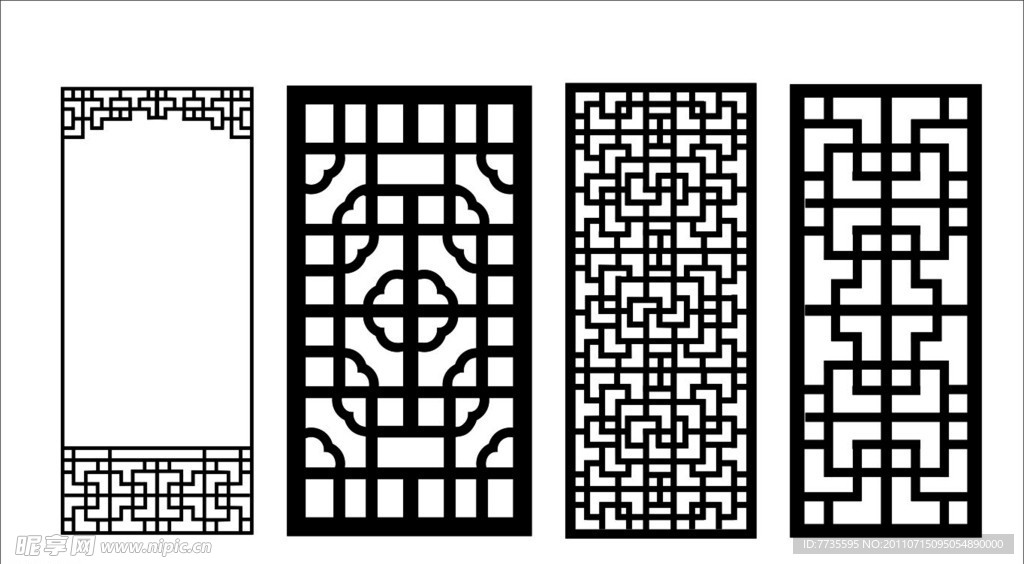 中式窗花（苏式 民国 清代）
