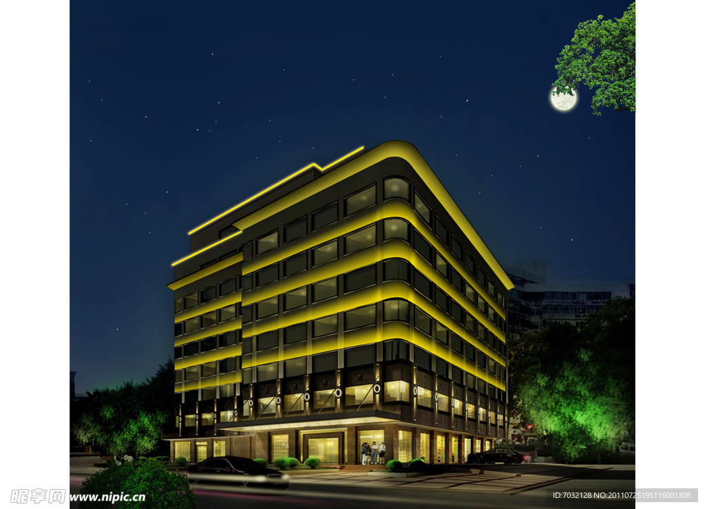 丽舍酒店户外亮化