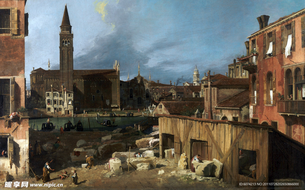 古典欧式风景油画