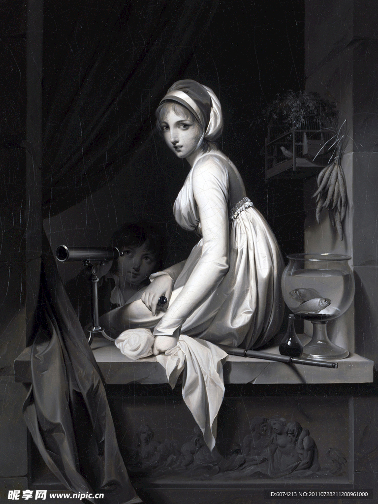 欧式油画人物像