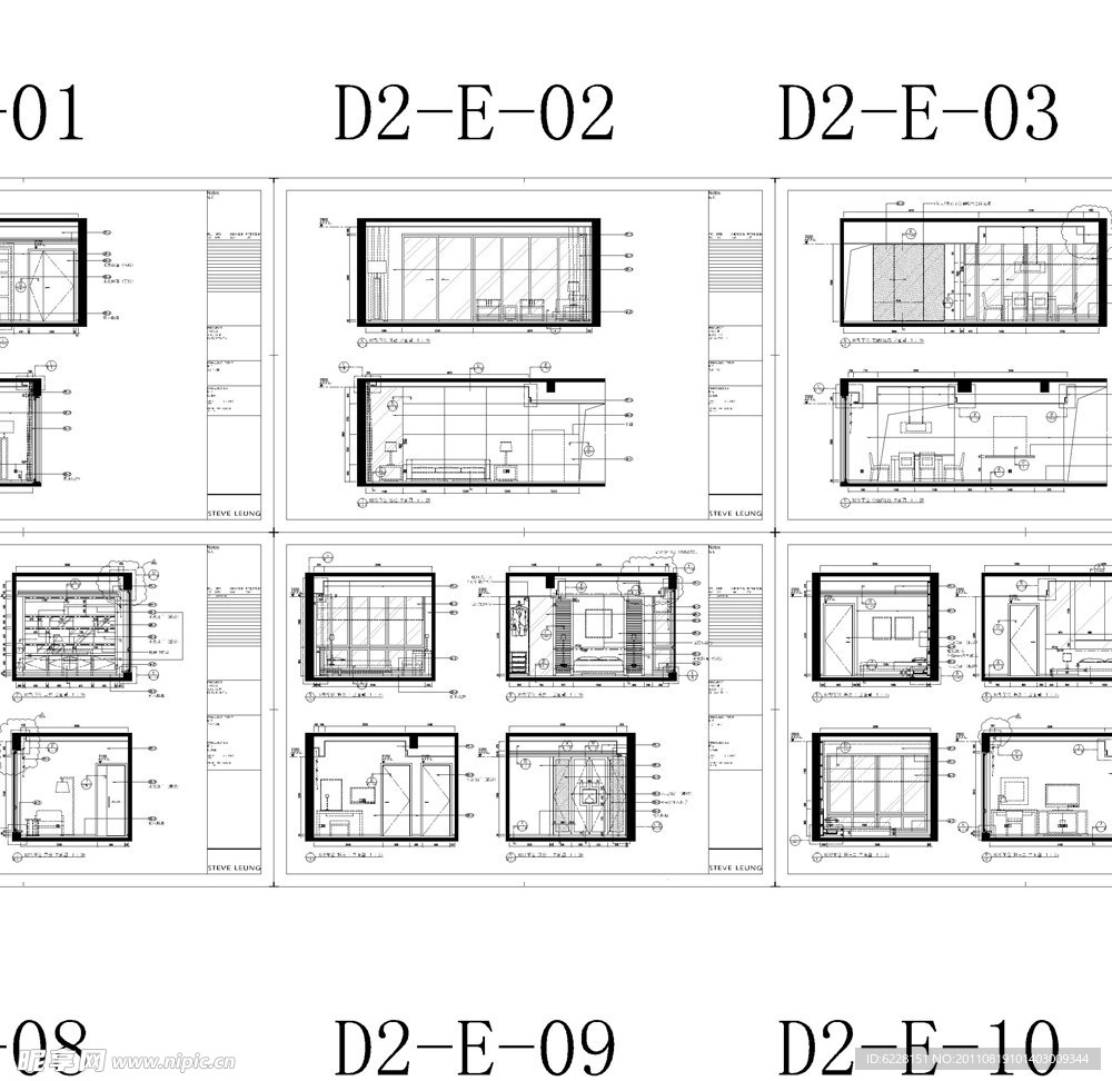梁志天4号楼d2施工图