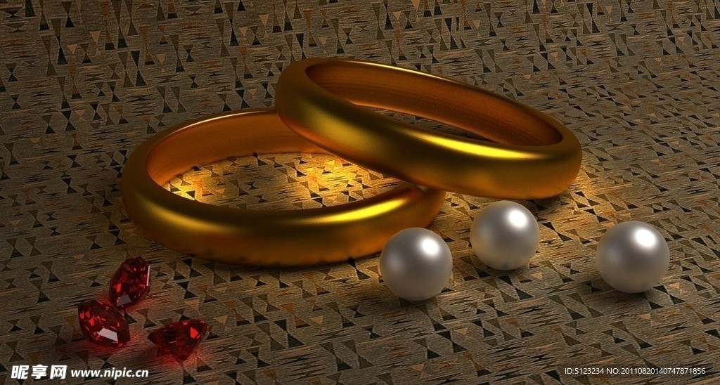 戒指 珍珠 钻石