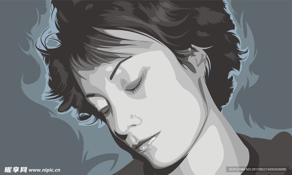 青春活力冥想图