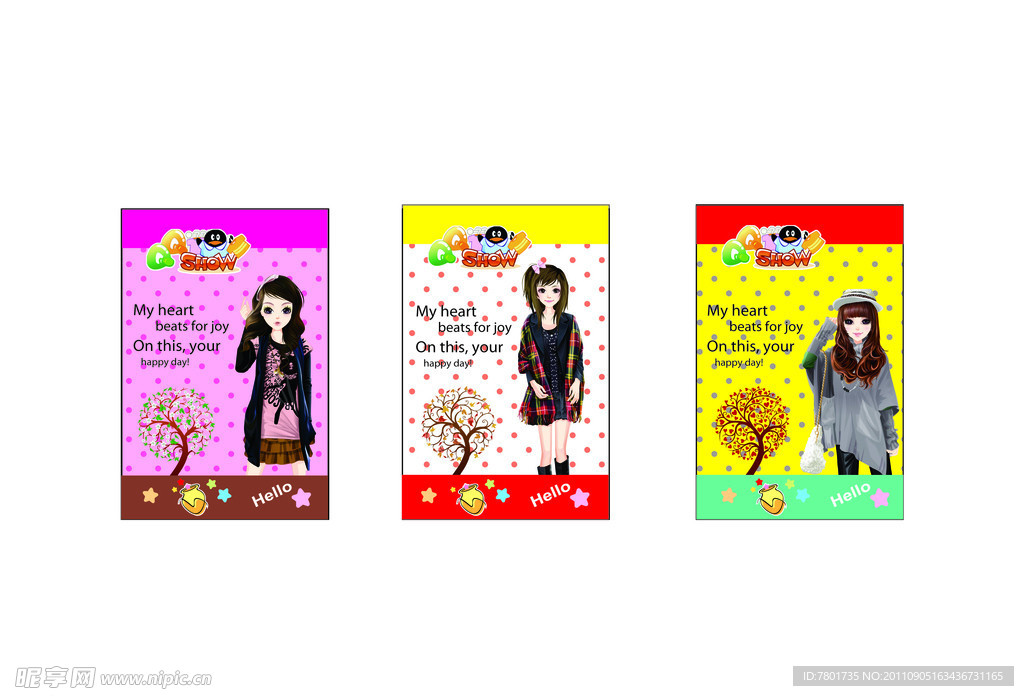 韩国卡通本本封面设计