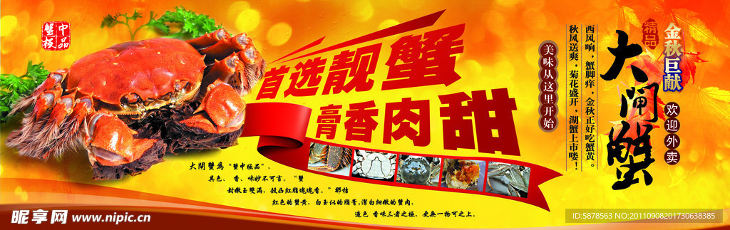 大闸蟹海报
