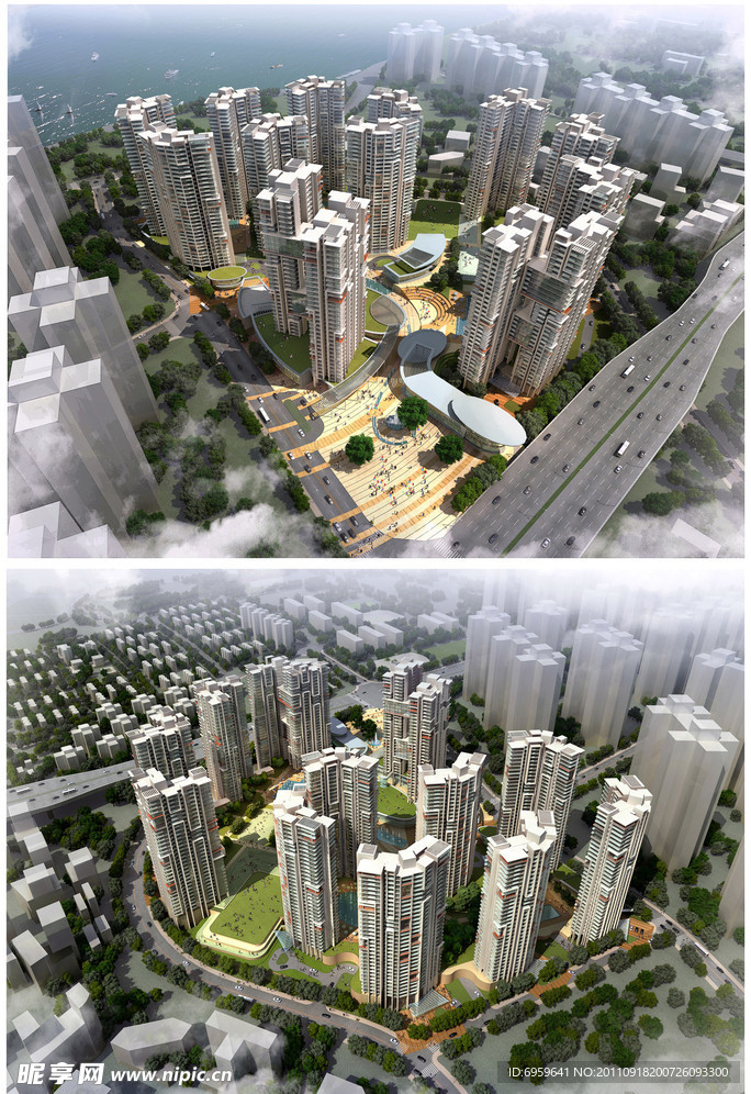 住宅小区建筑模型源文件