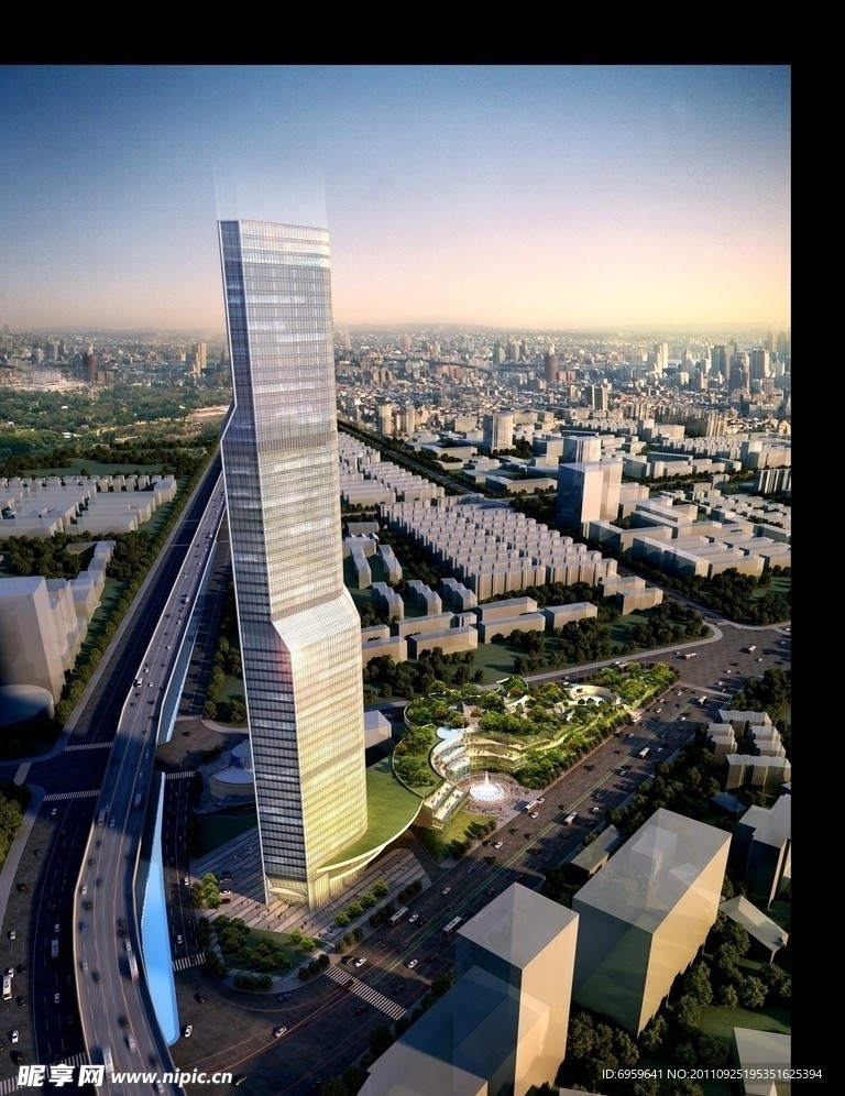 办公楼建筑效果图