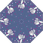 美女伞矢量CDR图