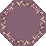 方形图雨伞花边