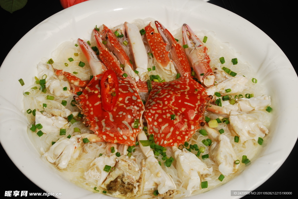 粉丝蒸花蟹