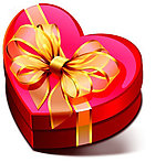 超炫手绘心形礼盒