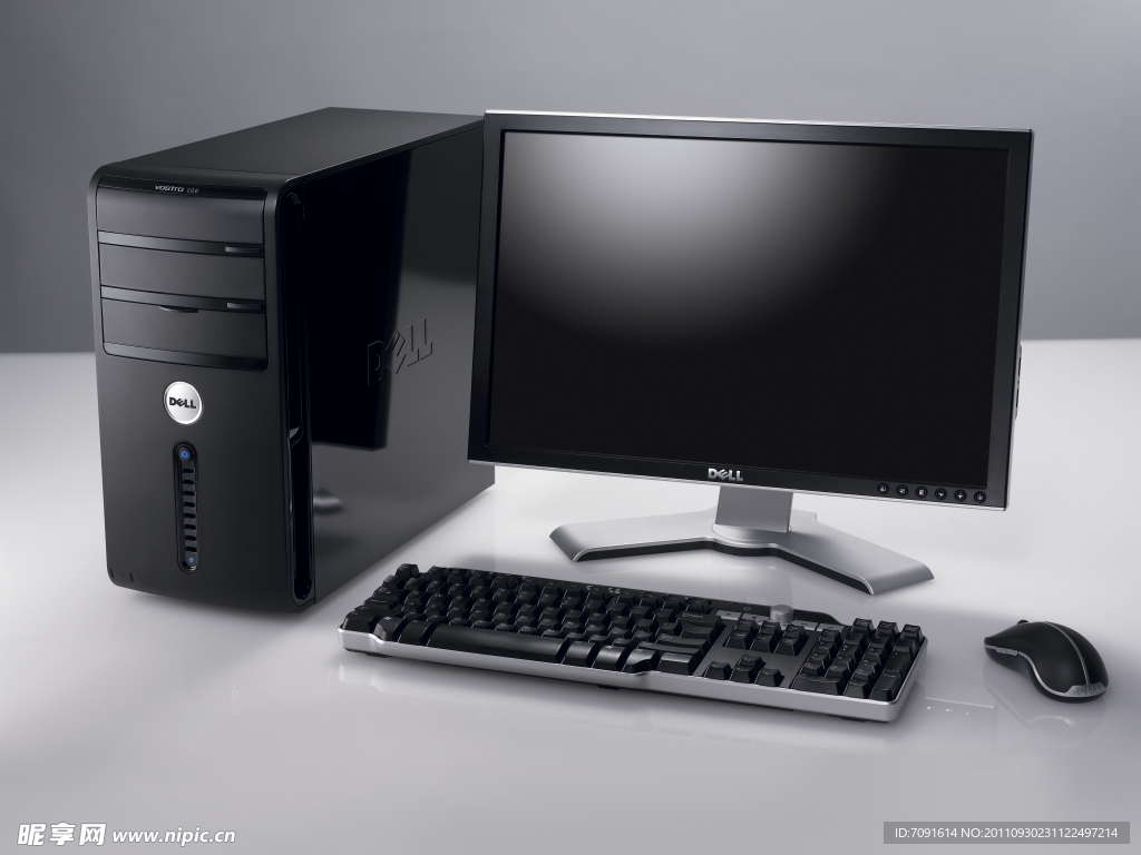 黑色气质商务家用两用电脑